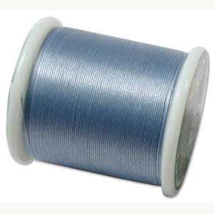 K.O. pärltråd, 100 % nylon, blå, säljs per 50m rulle