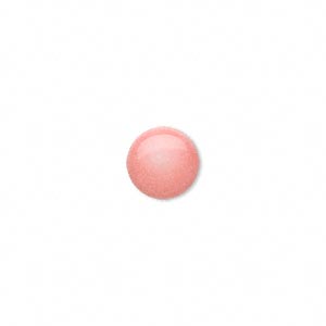 Cabochon, coral, pink, 10mm round. Sold individually></a></div><div class=