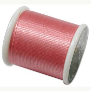 K.O. pärltråd, 100 % nylon, rosa, säljs per 50m rulle