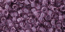 TOHO seed beads, storlek 8/0 (3.1mm), Transparent Sugar Plum, 10g