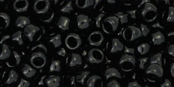 TOHO seed beads, 8/0, Opaque Jet
