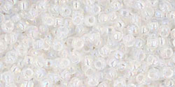 TOHO seed beads, storlek 11/0 (2.2mm), Trans-Rainbow Crystal, 10g