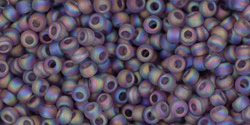 TOHO seed beads, storlek 11/0 (2.2mm), Trans-Rainbow-Frosted Lt Tanzanite, 10g