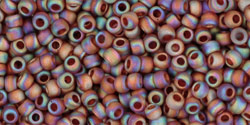 TOHO seed beads, storlek 11/0 (2.2mm), Trans-Rainbow-Frosted Smoky Topaz, 10g