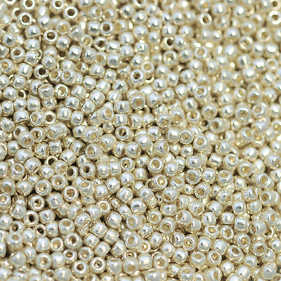 TOHO seed beads, storlek 11/0 (2.2mm), Permanent Finish - Galvanized Aluminum, 10g></a></div><div class=
