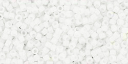 TOHO seed beads, storlek 15/0 (1.5mm), Opaque White, 5g