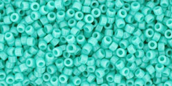 TOHO seed beads, storlek 15/0 (1.5mm), Opaque Turquoise, 5g
